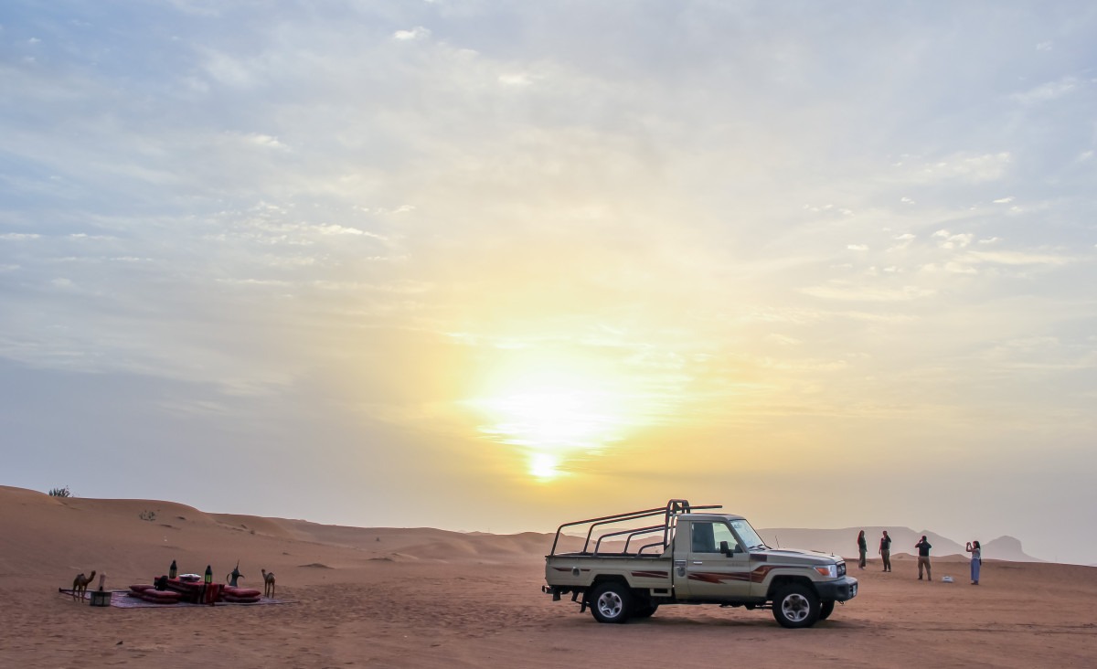 temperature in desert safari dubai