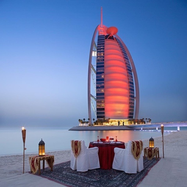 Private Beach Dinner at the Burj Al Arab