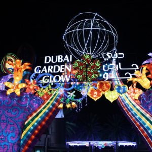 Where lights paint dreams and magic dances in every hue. Welcome to Dubai Garden Glow, where wonder meets illumination.