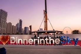 Dinner in the sky is one of the best things to do in Dubai in January