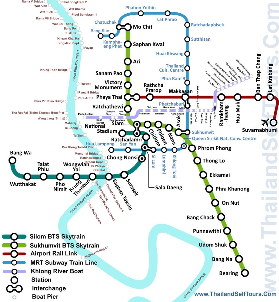 BTS-Bangkok-Map, Getting Around Bangkok: The Ultimate 2025 Transportation Guide