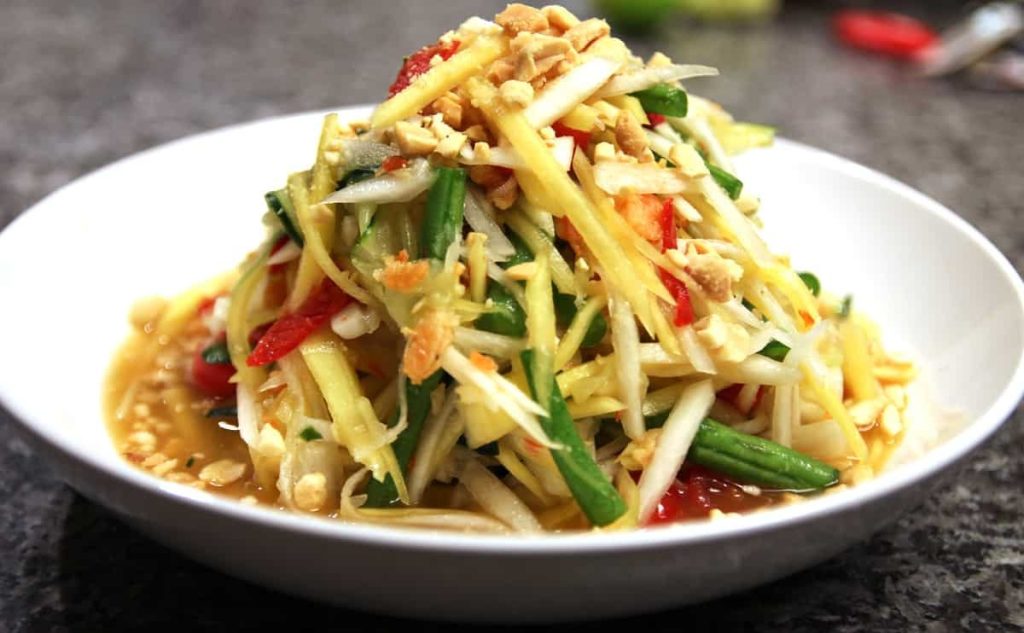 Som Tum, Foodie’s Guide to Bangkok: Must-Try Dishes, Night Markets, Thai Cooking Classes