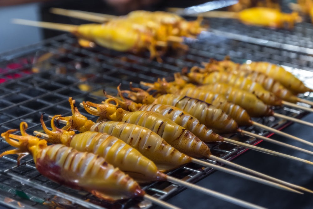 Thai-Grilled-Squid, Must-Try Market Dishes in Bangkok