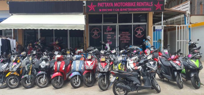 Pattaya's Rental Scooters
