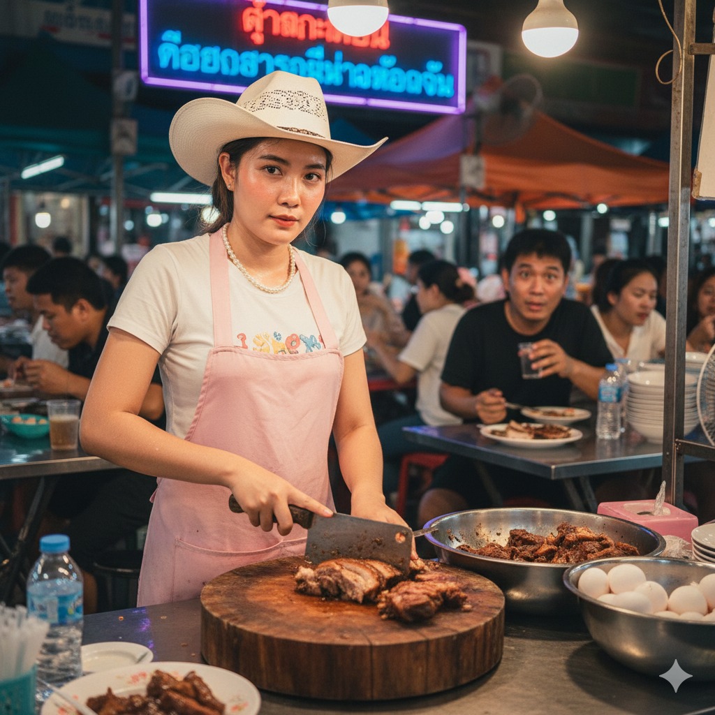 Chang Phuak Gate (North Gate) Night Market famous street food market in Chiang Mai