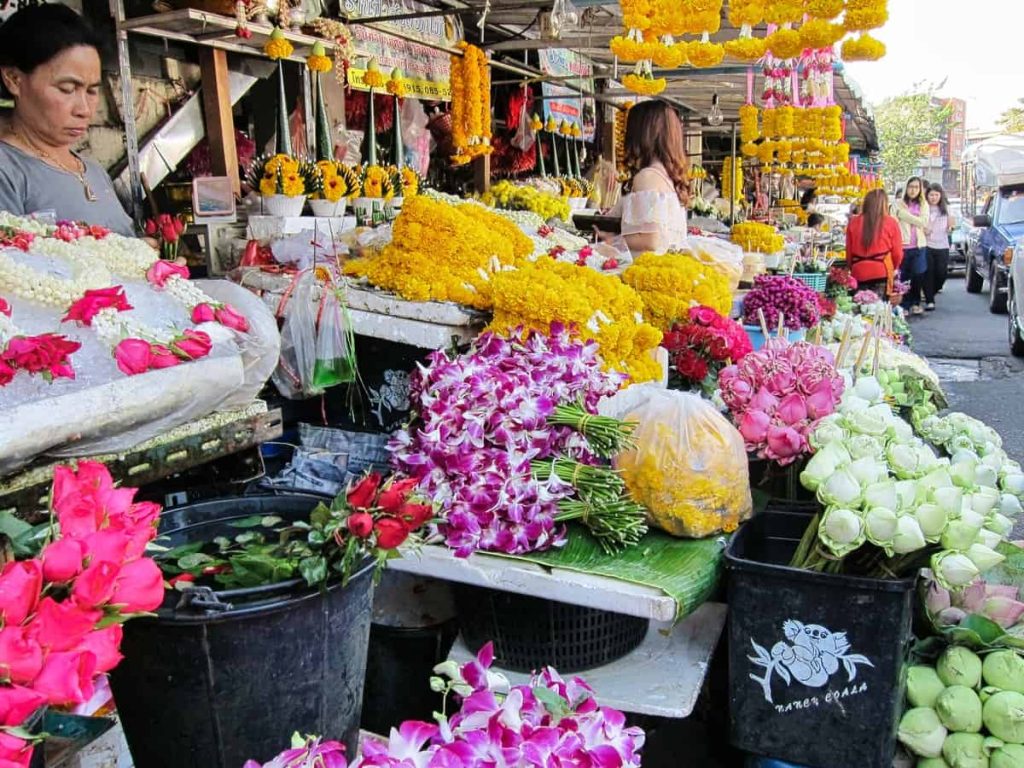 Ton Lamyai Flower Market Chiang Mai