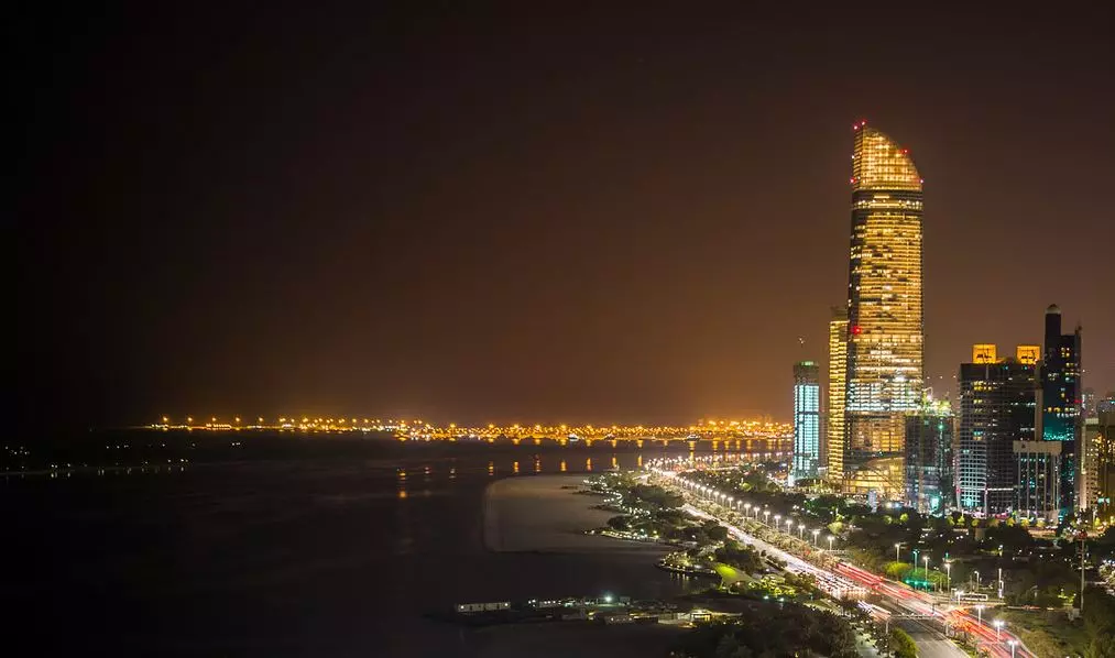 Beach at the Corniche night