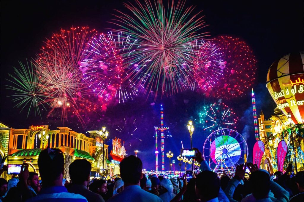 Fireworks at Global Village