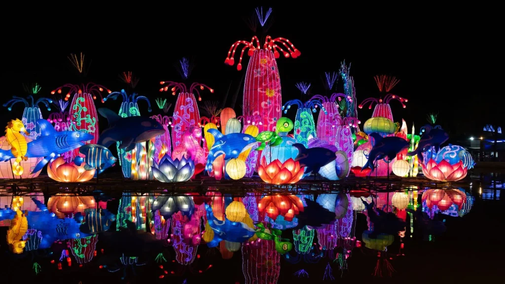Upgraded Lighting & Night Shows miracle garden