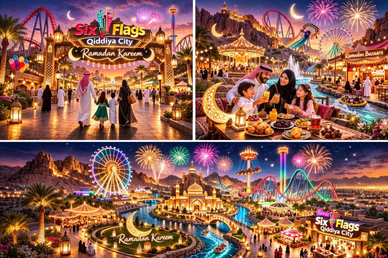 ramadan kareem at six flags qiddiya city saudi arabia
