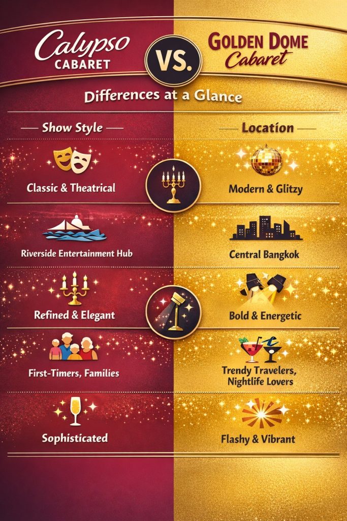 Calypso vs Golden Dome: Which Bangkok Cabaret Show Should You Choose?