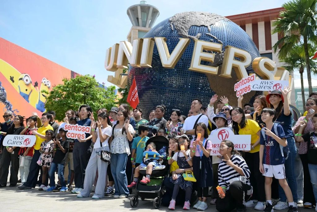 Families at Universal Studios Singapore