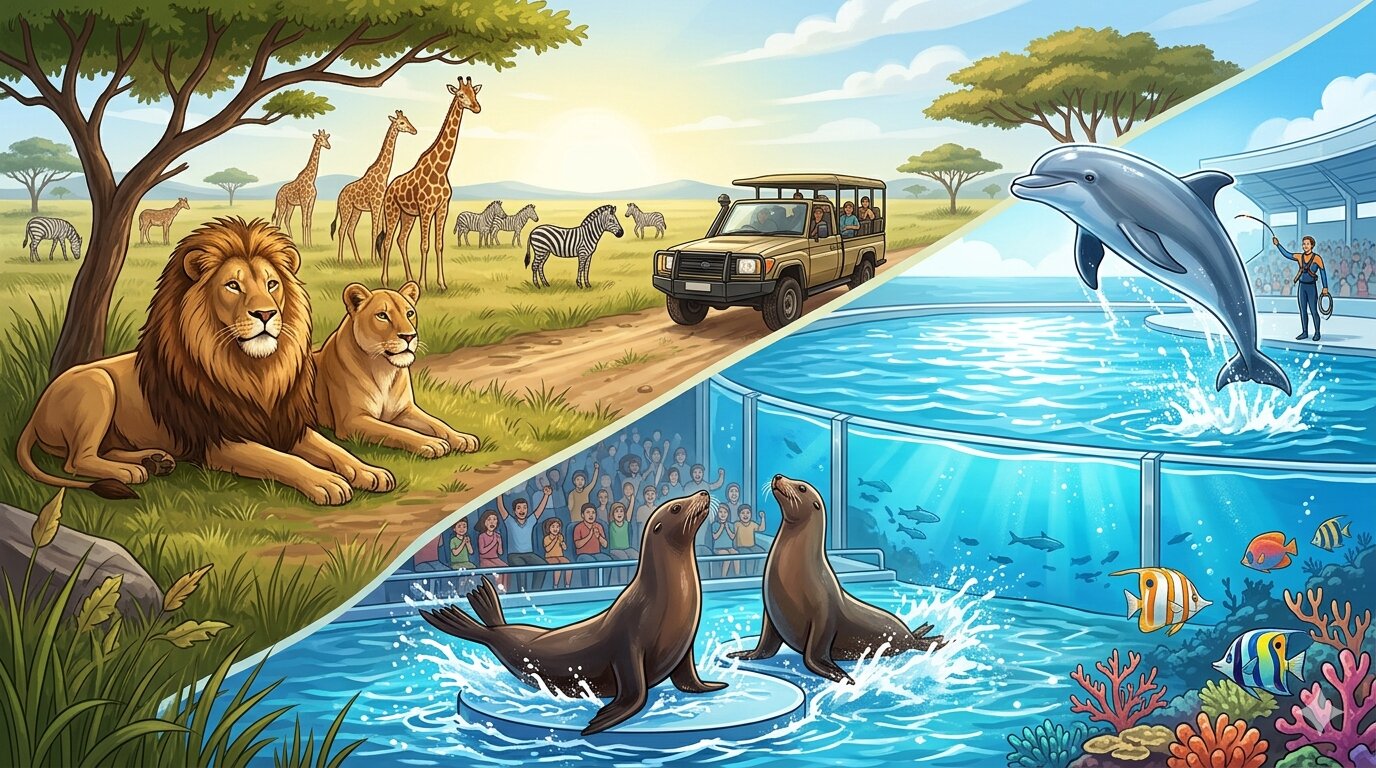 Safari Park vs Marine Park