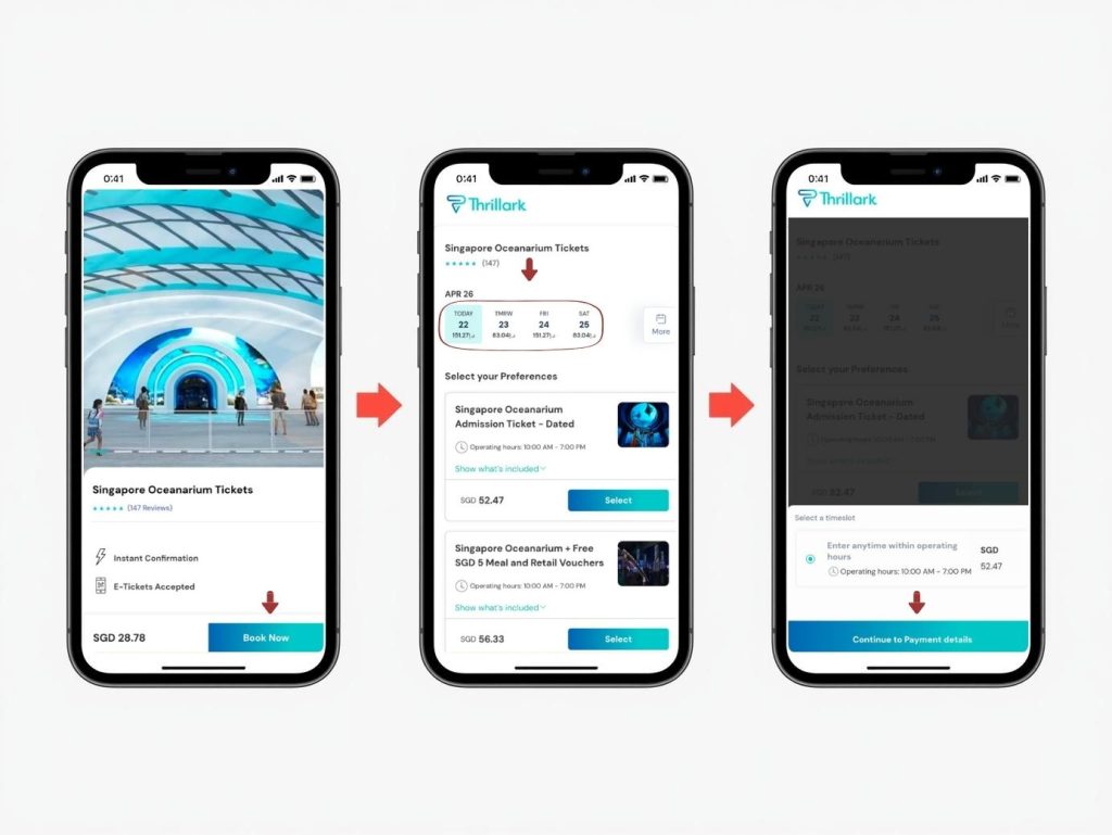 Singapore Oceanarium ticket booking guide 1