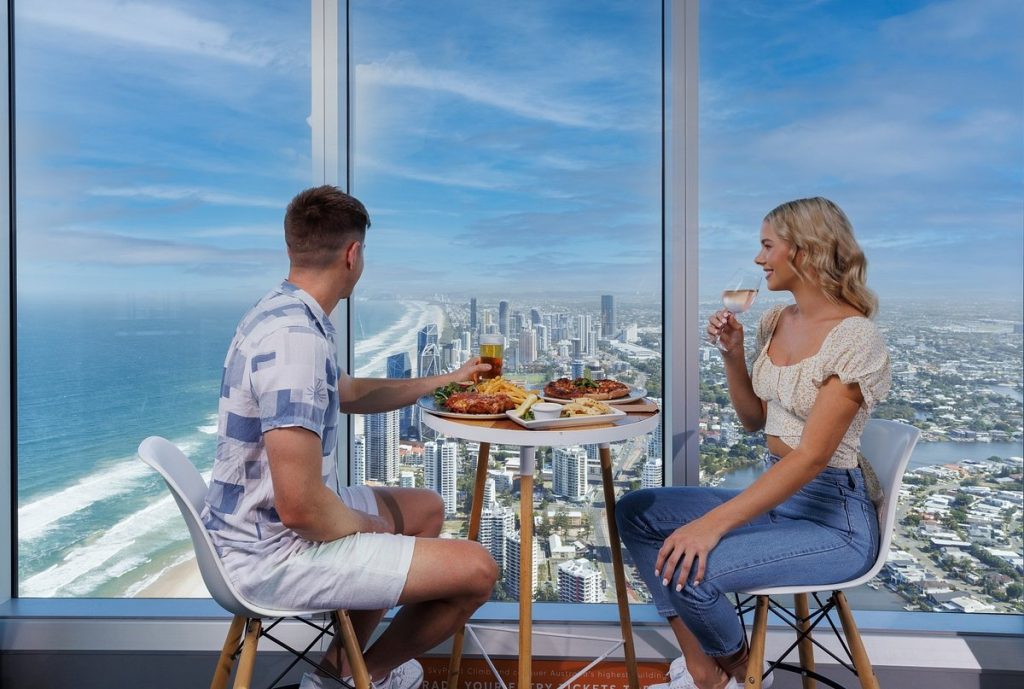 Dining at SkyPoint Observation Deck Gold Coast