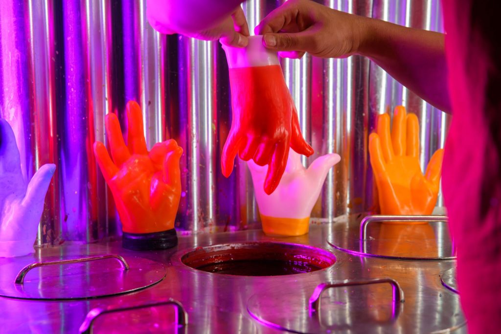 Wax Hands at Madame Tussauds Hollywood