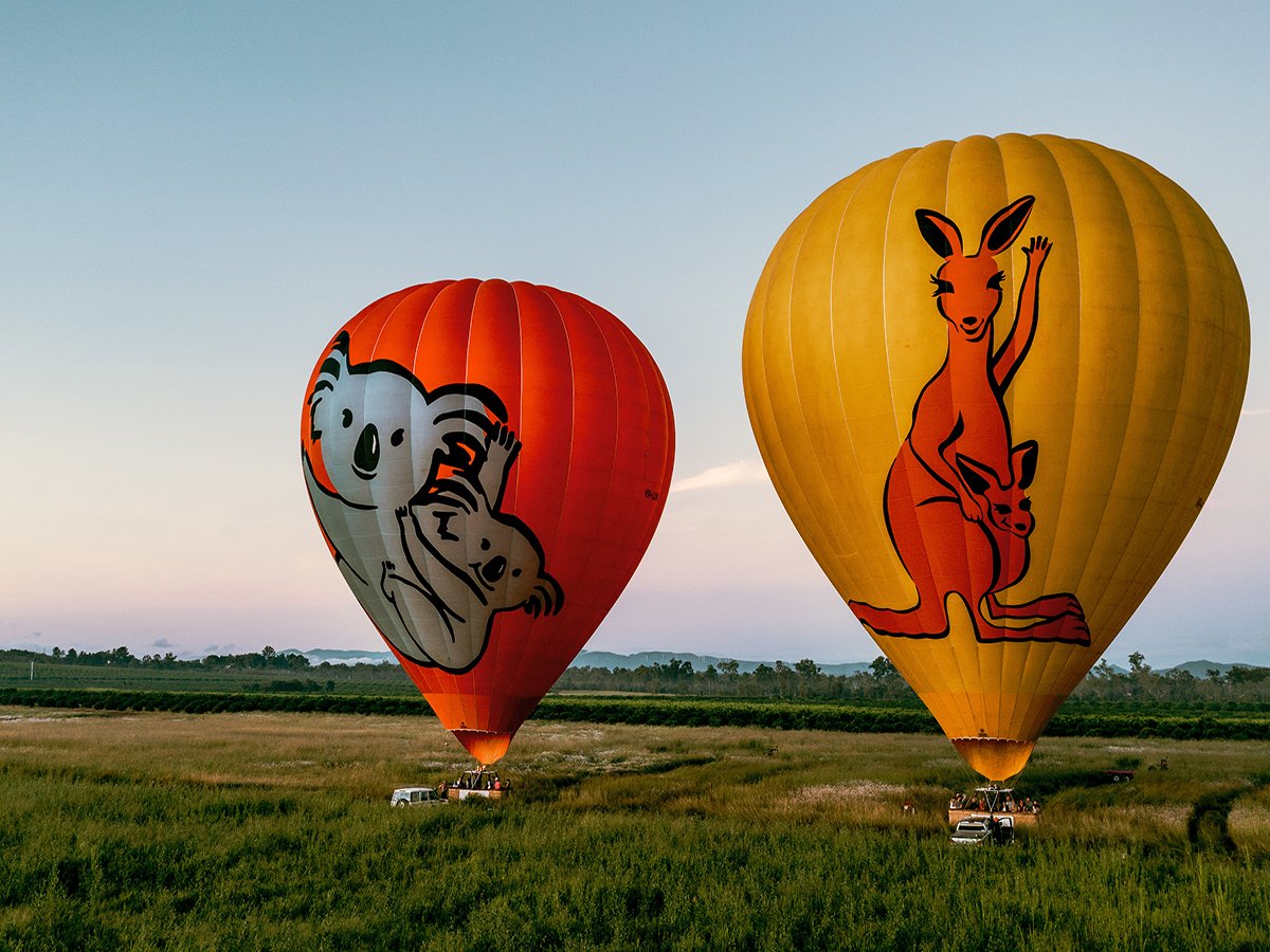 Hot air ballooning over the Atherton Tablelands