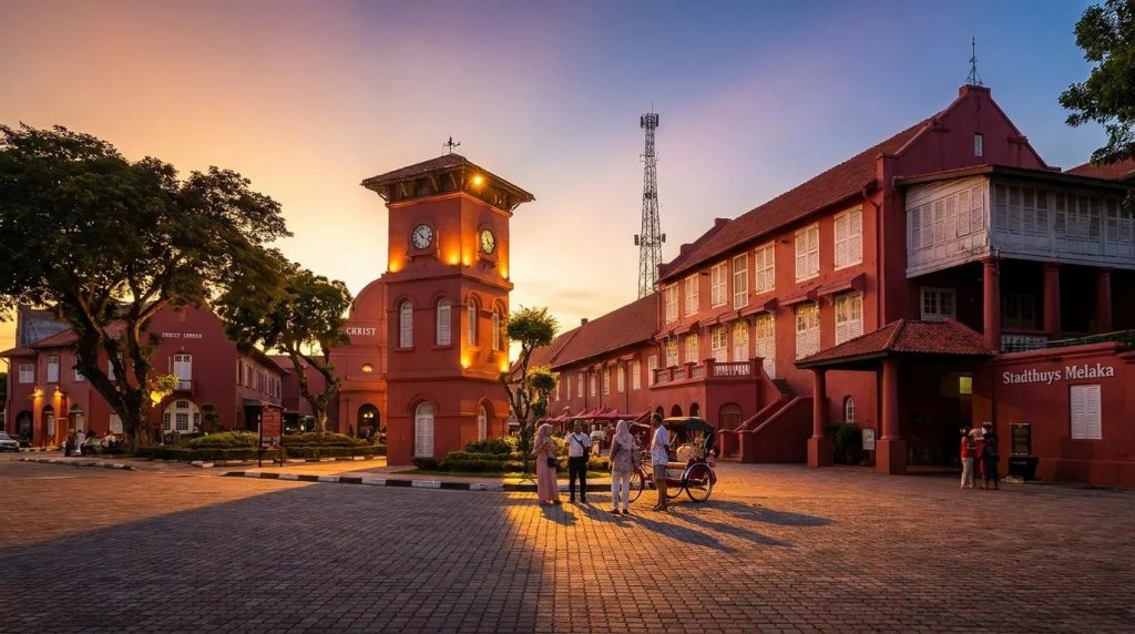 The Dutch Square and the Heritage Core, Malacca, Malaysia